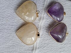 Pandantive ametist, citrin, druze ametist,cuart roz,cipsuri semipretioase